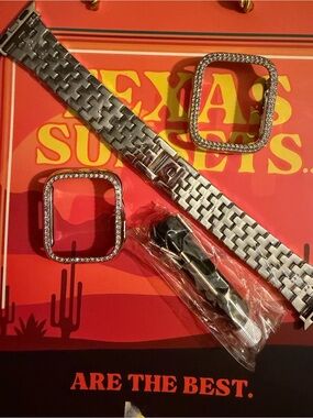 Watch Band and Rhinestone Bezel Set -Apple watch
